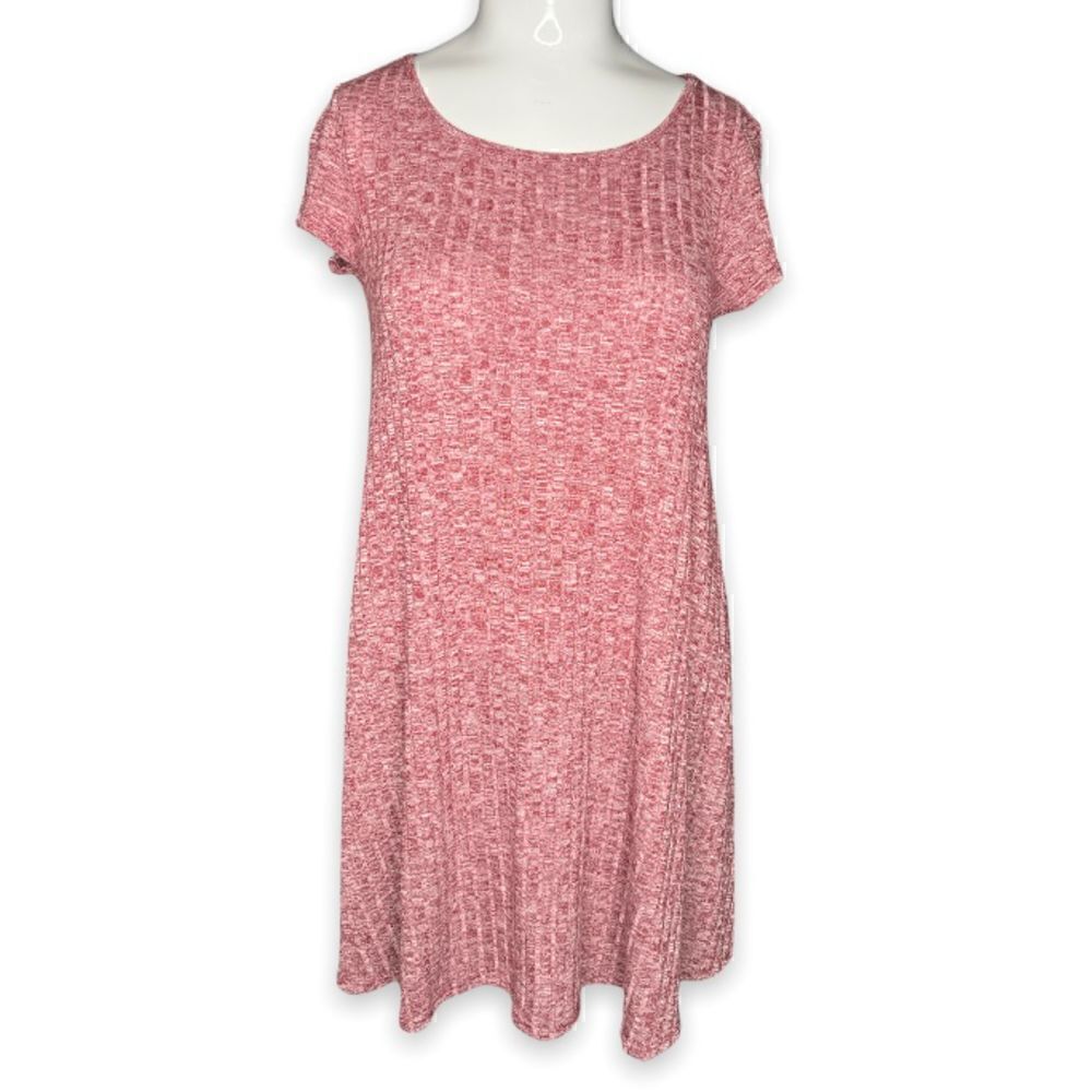 Love, fire XS cranberry short sleeve lightweight sweater dress